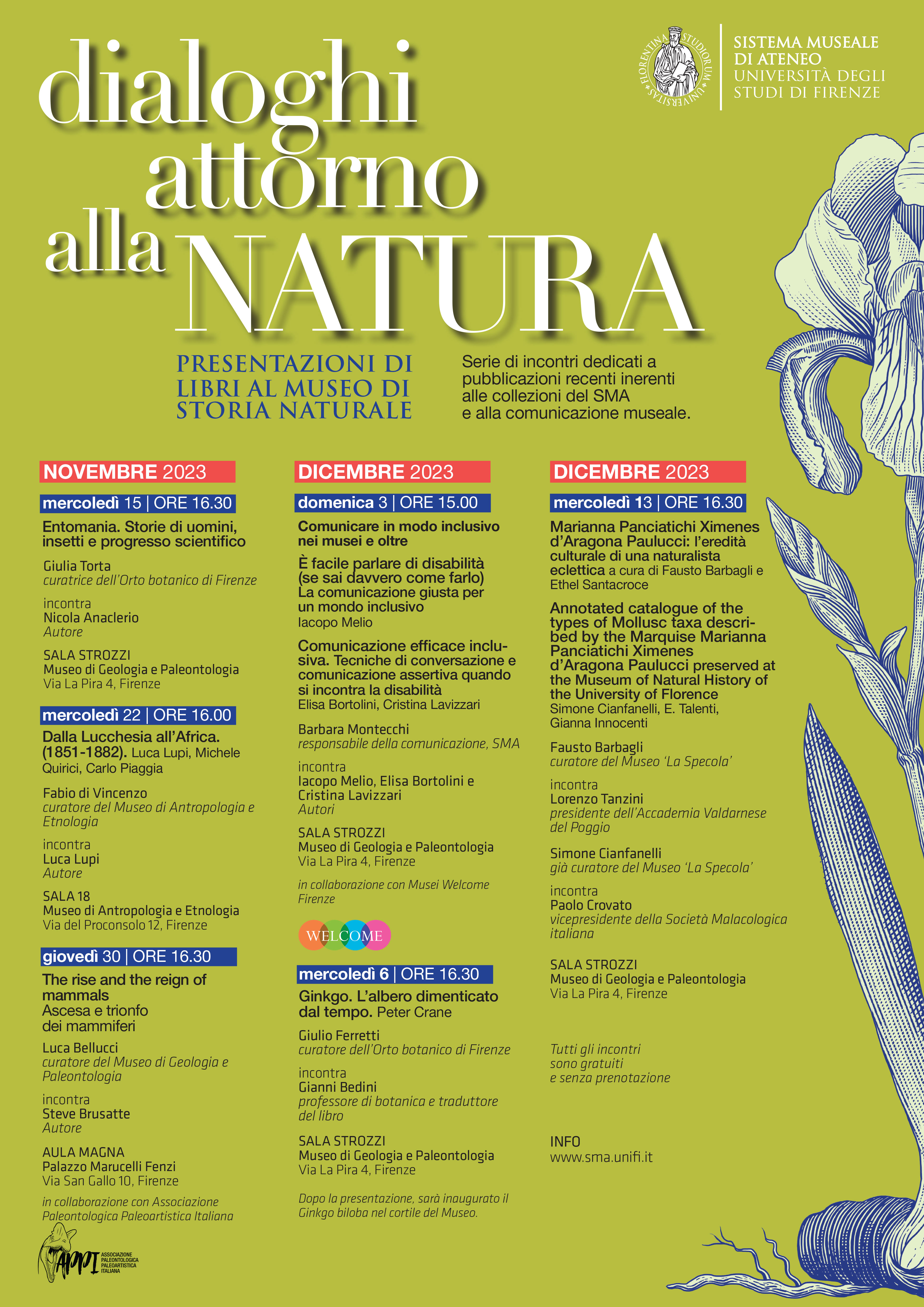 Dialoghi attorno alla Natura 13 Dicembre 2023 ore 16:30 Firenze